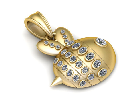 CUTE BEE 3D PENDANT Model do druku 3D