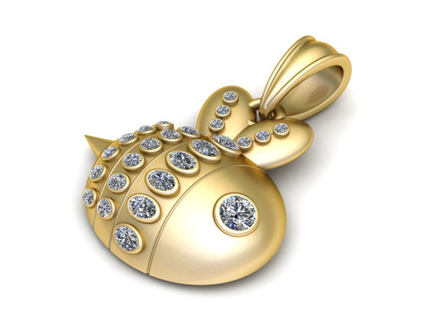 CUTE BEE 3D PENDANT Modelo de Impressão 3D
