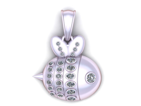 CUTE BEE 3D PENDANT Modelo de Impressão 3D