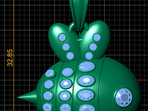 CUTE BEE 3D PENDANT Modelo de Impressão 3D