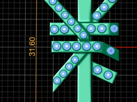 Geometrische gouden hanger 3D printmodel
