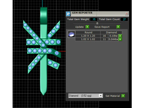 Geometrische gouden hanger 3D printmodel