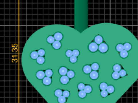 Heart-Shaped Diamond Pendant Model Cetak 3D