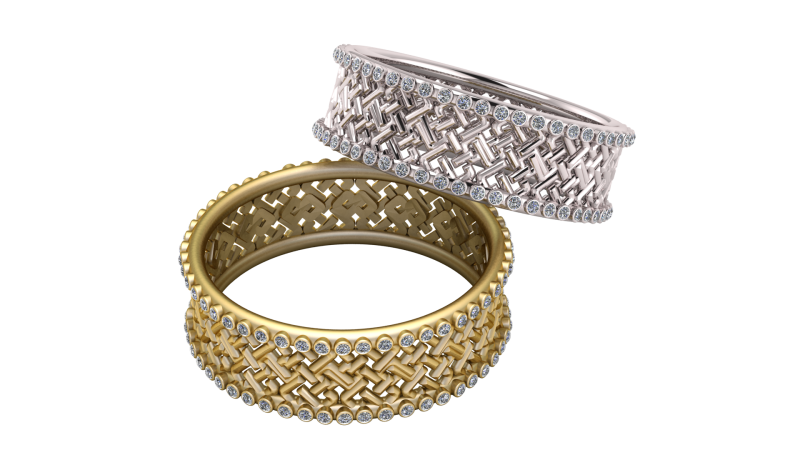 Unique Design Ring 3D printmodel .c4d .max .obj .3ds .fbx .stl .blend
