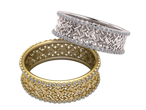 Einzigartiger Designring 3D Druckmodell