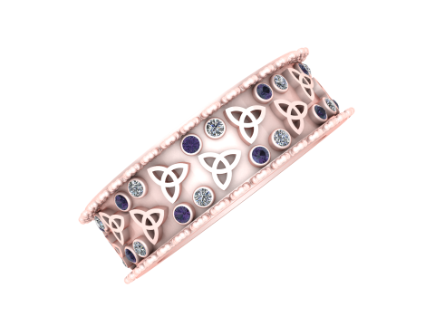 Solitaire Stylish Ring 3D Printable Model 3D Print Model