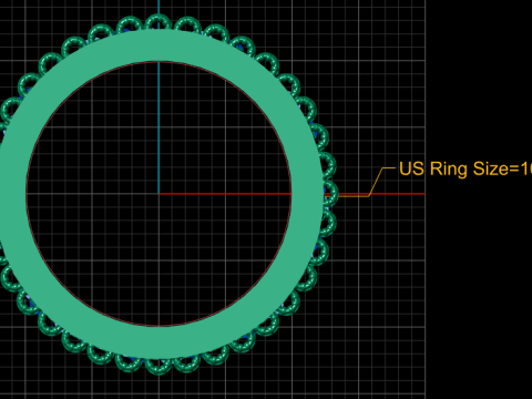 Solitaire Stylish Ring 3D Printable Model 3D Print Model