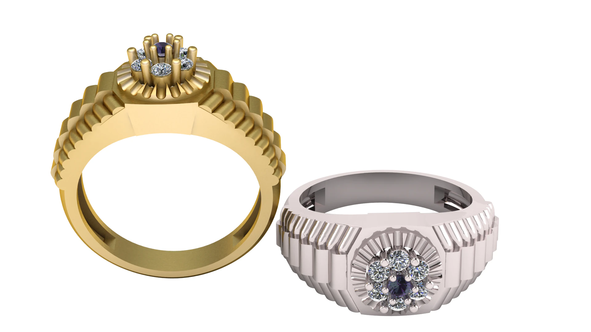NEW MODERN RING 3D Print Model .c4d .max .obj .3ds .fbx .stl .blend