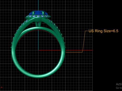 GOLD MOTIF 3D RING Modello di stampa 3D
