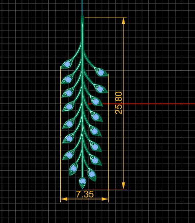 Villosa Leaf 3D Baskı Modeli .c4d .max .obj .3ds .fbx .stl .blend