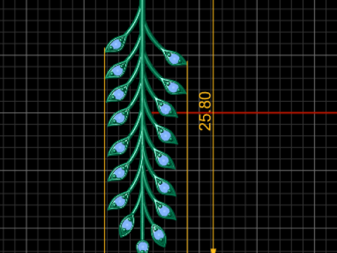 Villosa Leaf Model Cetak 3D