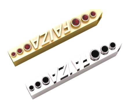 FAIZA NAME PENDANT 3D Принт Модель