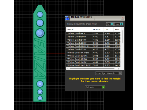 FAIZA NAME PENDANT Modelo de impresión 3D