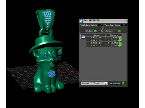 Magic Cat Pendant 3D Print Model