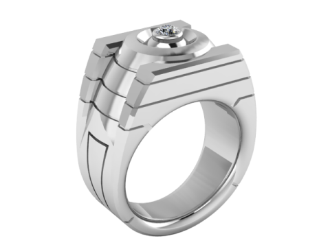 Cincin Amerika Model Cetak 3D