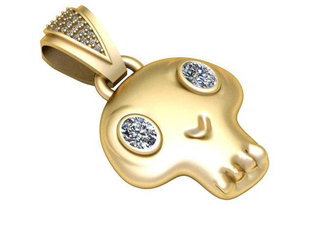 ALIEN FACE 3D PENDANT 3D Print Model .c4d .max .obj .3ds .fbx .stl .blend