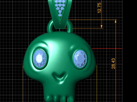 ALIEN FACE 3D PENDANT 3D Print Model