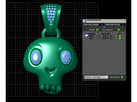 ALIEN FACE 3D PENDANT 3D Druckmodell