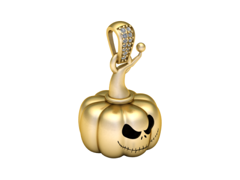 PEMPKIN FACE 3D PENDANT 3D प्रिंट मॉडल