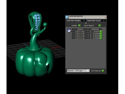 PEMPKIN FACE 3D PENDANT 3D प्रिंट मॉडल