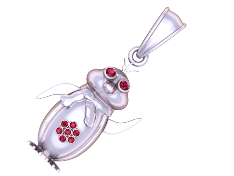 Charming gold pendant 3D 模型