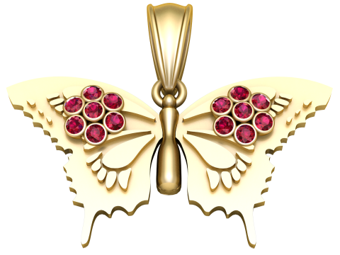 Butterfly pendant 3D Model