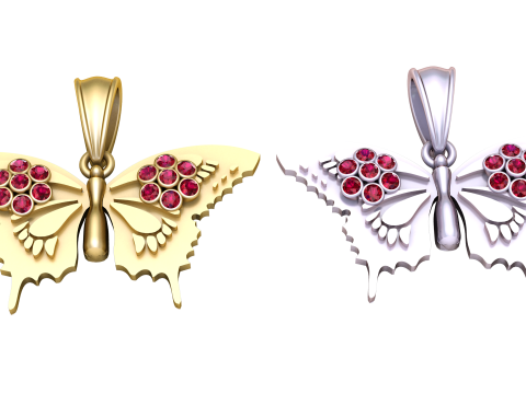 Butterfly pendant 3D Модель