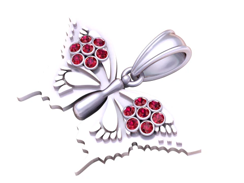 Butterfly pendant 3D Model