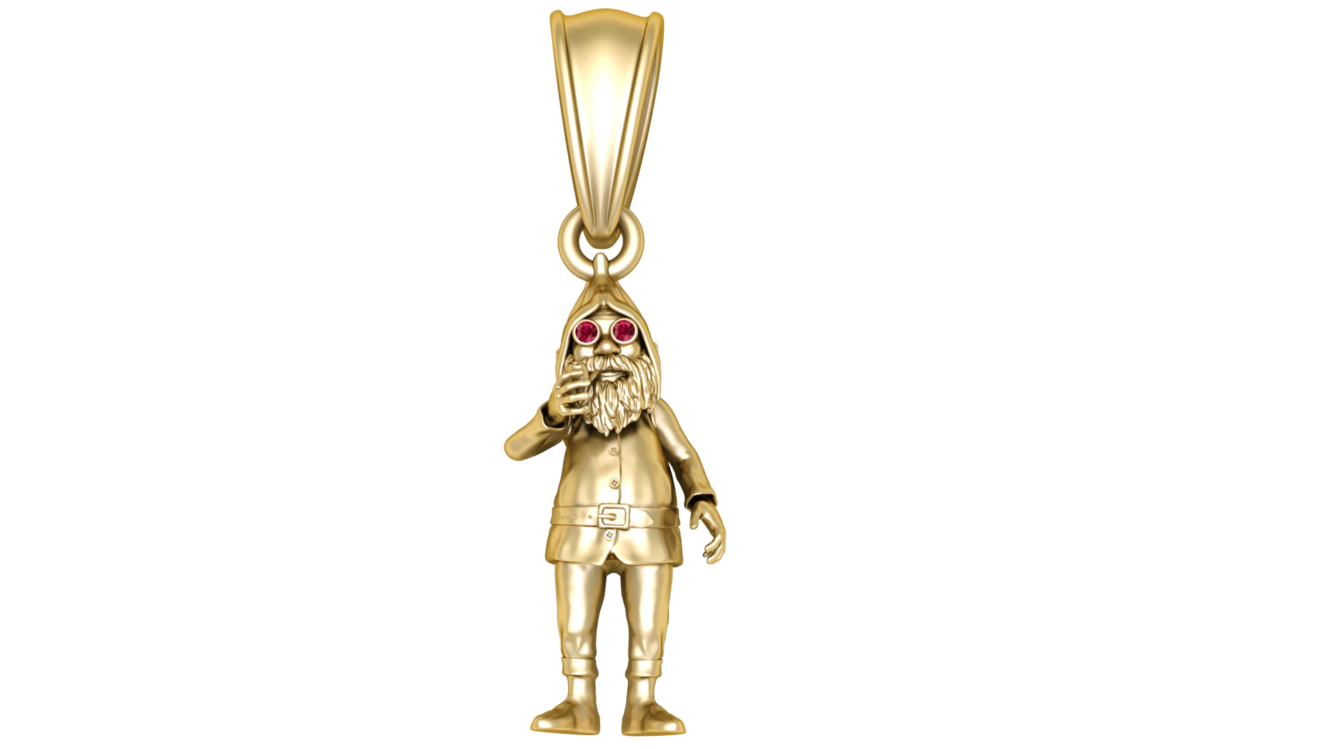 Pendant features a regal king 3D Model .c4d .max .obj .3ds .fbx .stl .blend 
