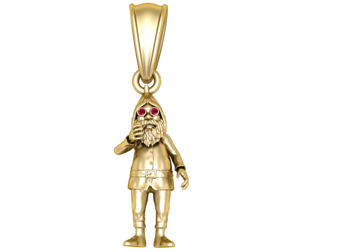 Pendant features a regal king 3D Модель