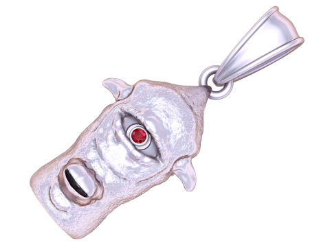 Cyclops head gold pendant 3Dモデル