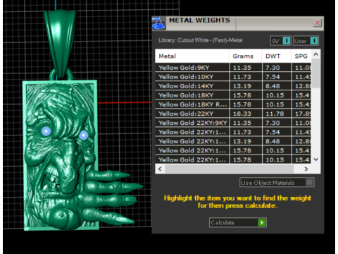 Extraordinary gold pendant Model 3D