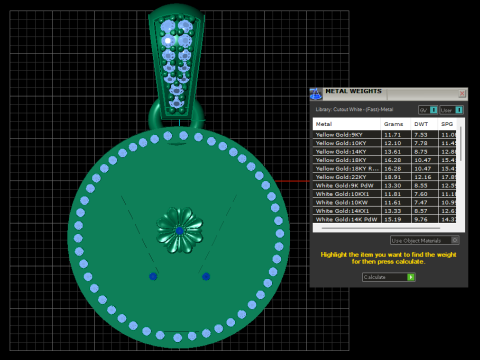 Sacred Floral Medallion Pendant 3D Print Model