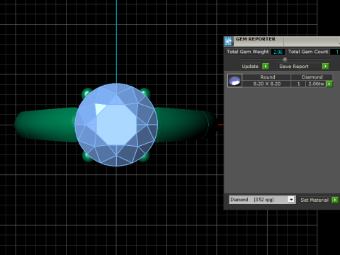 Blue sapphire solitaire ring 3D Print Model