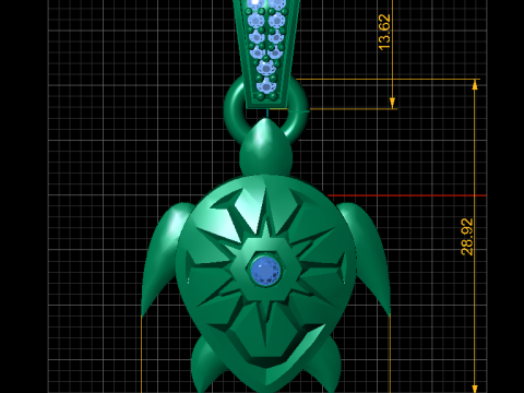 TUTTLE INSECT PENDANT 3D 3D Print Model