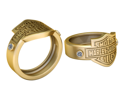 Harley-Davidson Inspired Ring 3D Принт Модель