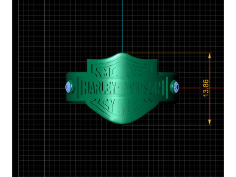 Harley-Davidson Inspired Ring 3D Baskı Modeli
