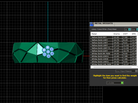 Triangle Faceted Rings 3D Принт Модель