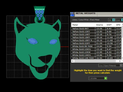 Panther Face Pendant 3D Print Model