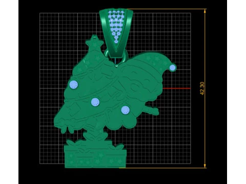 Christmas Spirit Pendant 3D Print Model