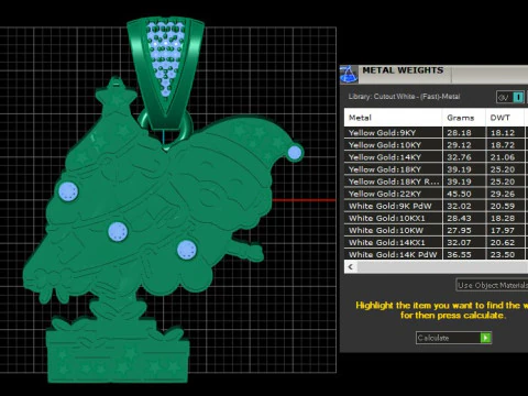 Christmas Spirit Pendant 3D Print Model