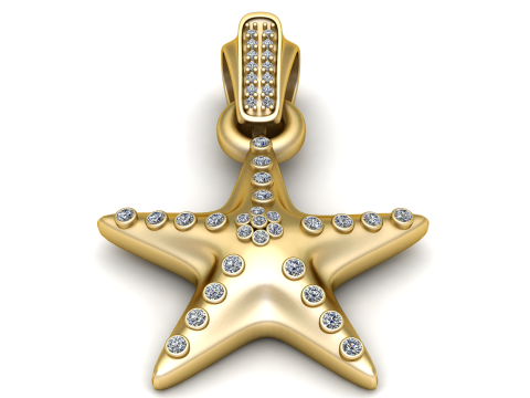 Starfish Pendant 3D प्रिंट मॉडल