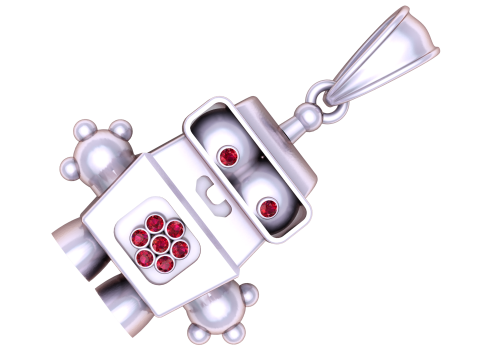 Robot pendant 3D मॉडल
