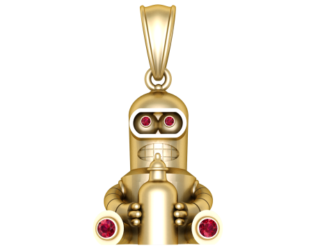 Robot-inspired pendant 3D मॉडल