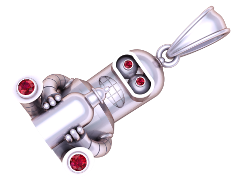Robot-inspired pendant 3D Model