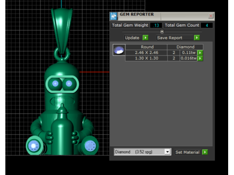 Robot-inspired pendant 3D Model