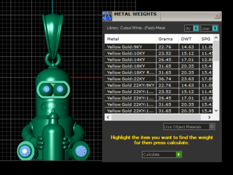 Robot-inspired pendant 3D Model