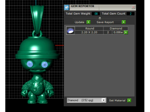 Character pendant 3D Model