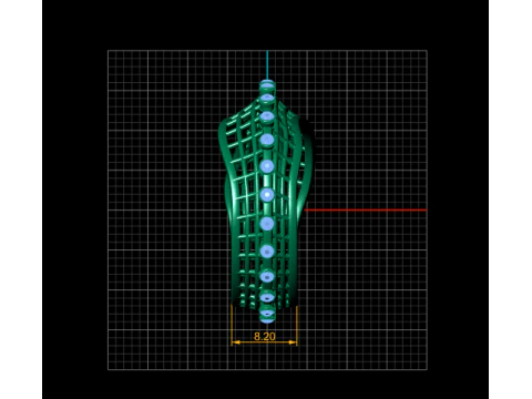 Lattice Cage-Style Ring 3D Print Model