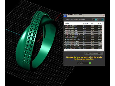 Edge Half Claw Set Diamond Ring Modello di stampa 3D